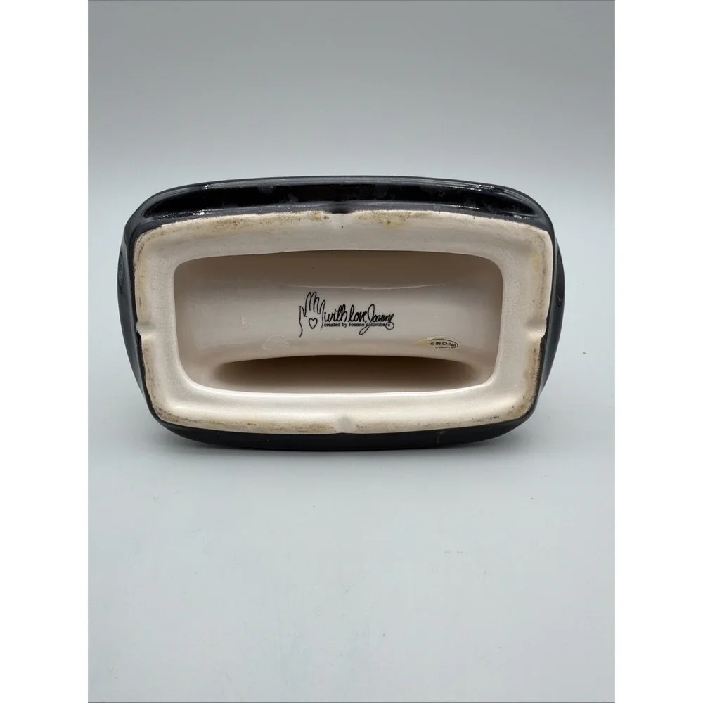 With Love Joanne Delomba Ceramic Napkin Holder Farmhouse Kitchen Decor